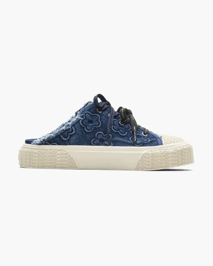 Mules tipo zapatilla de denim Puffy Daisy