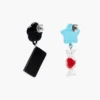 Pendientes con charms adhesivos