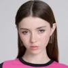 Pendientes con forma de cuchilla de afeitar