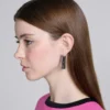 Pendientes con forma de cuchilla de afeitar