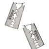 Pendientes con forma de cuchilla de afeitar