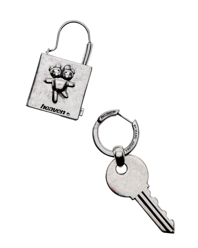 Pendientes con forma de llave y cerradura