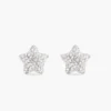 Pendientes de botón con pavé de estrellas Pendientes de botón con pavé de estrellas