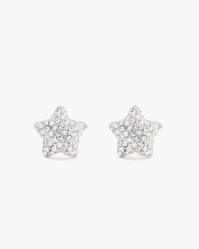 Pendientes de botón con pavé de estrellas Pendientes de botón con pavé de estrellas