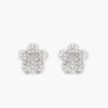 Pendientes de botón con pavé de margaritas Daisy Pendientes de botón con pavé de margaritas Daisy