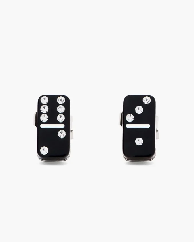 Pendientes de botón Domino Pendientes de botón Domino