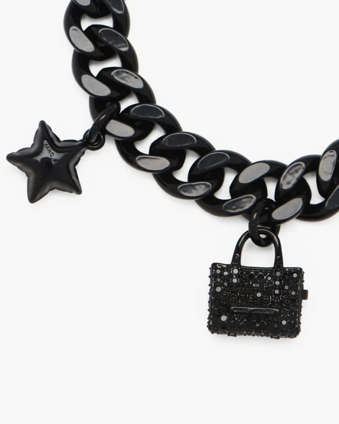 Pulsera con mini charms icónicos pavé Pulsera con mini charms icónicos pavé