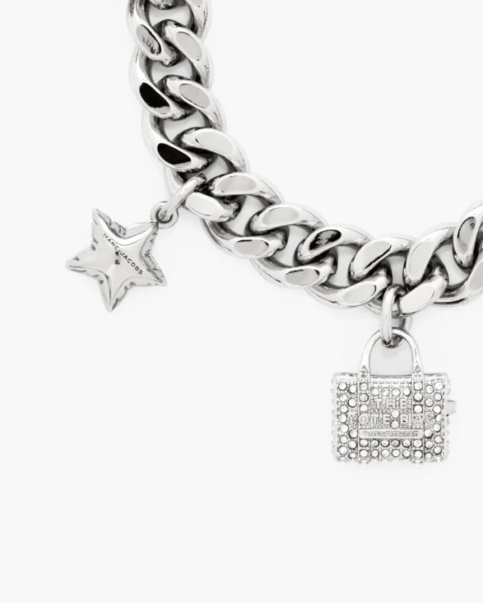 Pulsera con mini charms icónicos pavé Pulsera con mini charms icónicos pavé