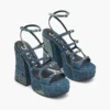 Sandalias con plataforma Kiki de denim deconstruido