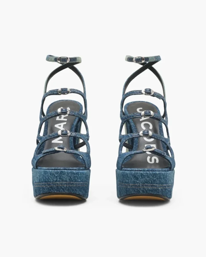 Sandalias con plataforma Kiki de denim deconstruido
