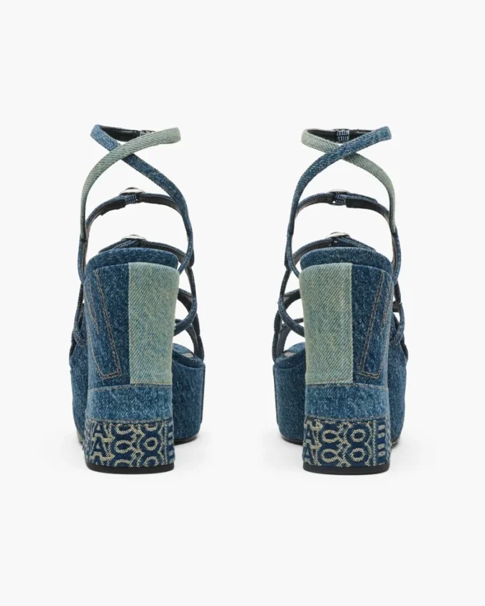Sandalias con plataforma Kiki de denim deconstruido