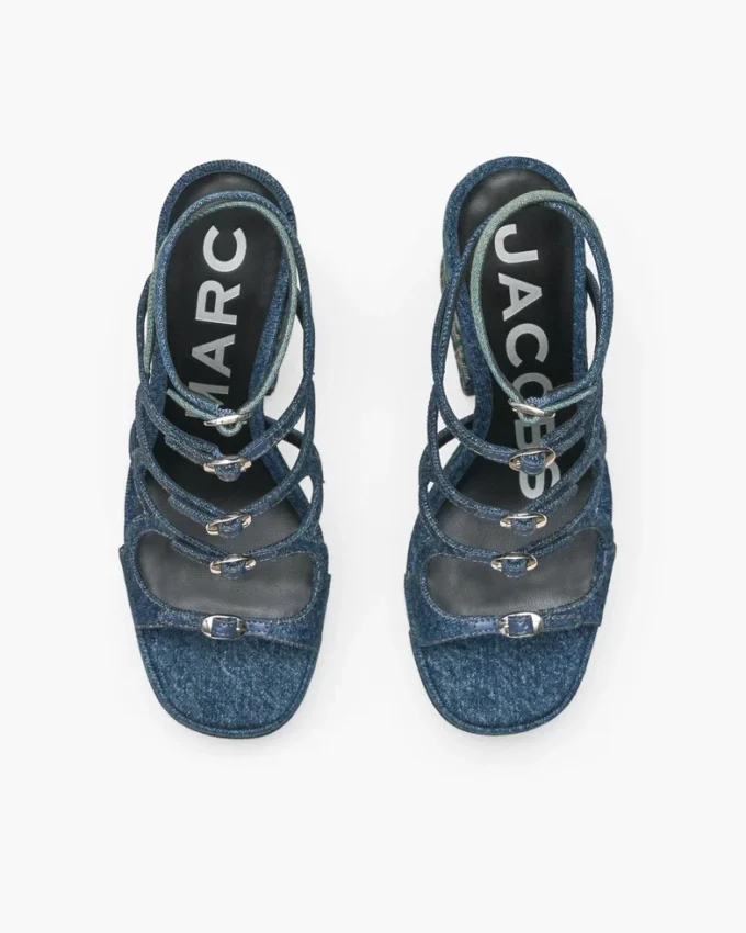 Sandalias con plataforma Kiki de denim deconstruido