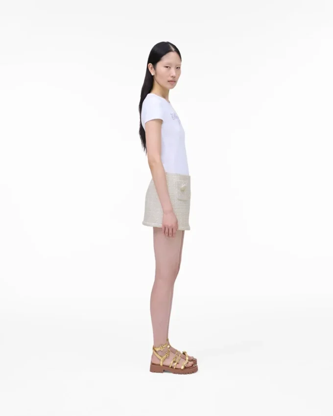Sandalias gladiadoras Daisy de piel metalizada