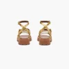 Sandalias gladiadoras Daisy de piel metalizada