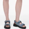 Sandalias Sunny de denim acolchado