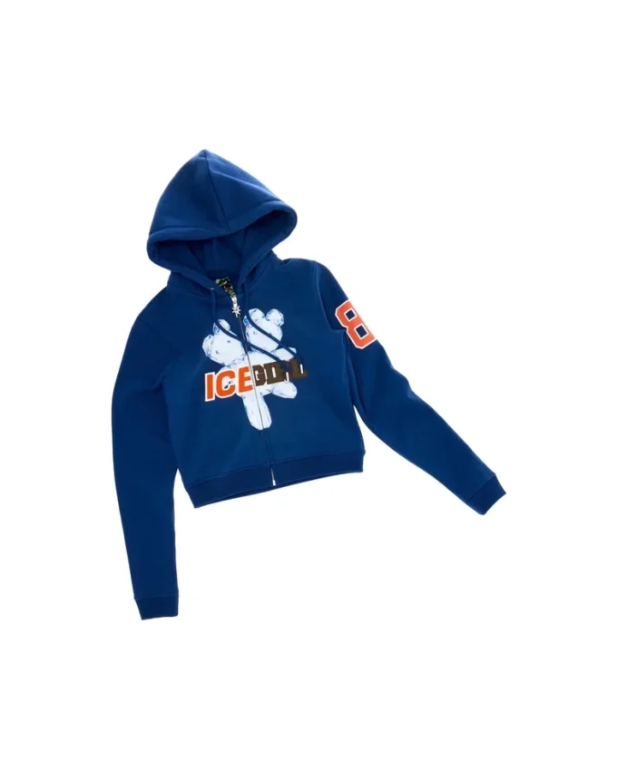 Sudadera con capucha ajustada y cremallera Icegirl