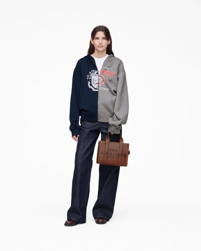 Sudadera con capucha y cremallera A.P.C. X Marc Jacobs Split Crest