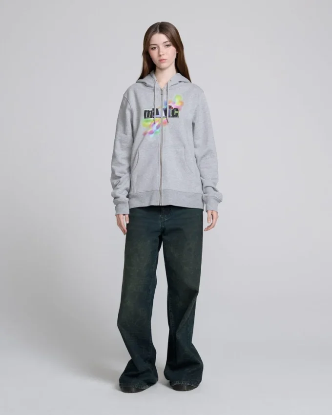 Sudadera con capucha y cremallera Angry For Love