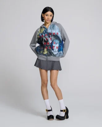 Sudadera con capucha y cremallera David Rappeneau