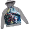 Sudadera con capucha y cremallera David Rappeneau
