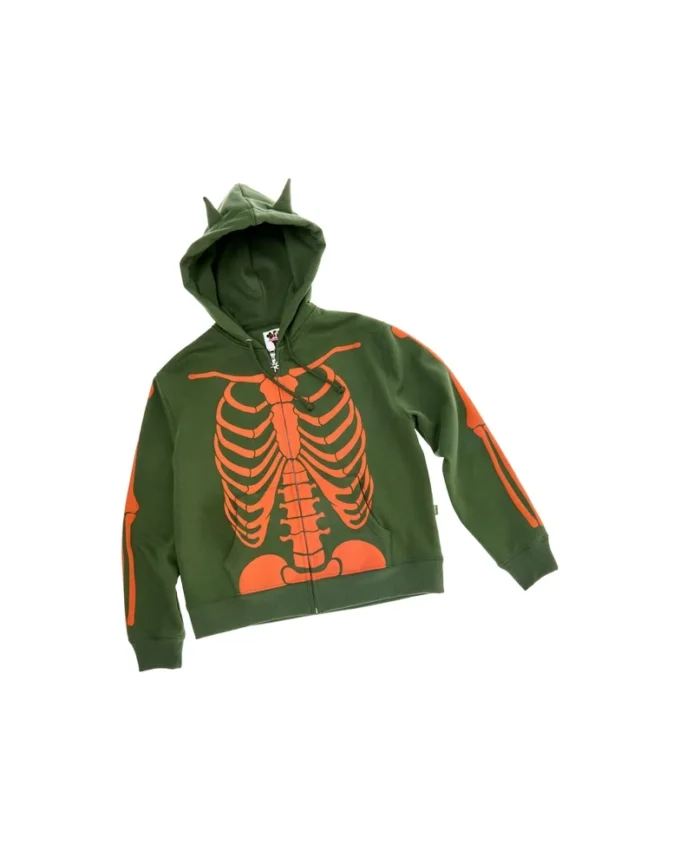 Sudadera con capucha y cremallera Skeleton