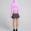 Sudadera con cremallera de punto encogido y peludo