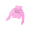Sudadera con cremallera de punto encogido y peludo
