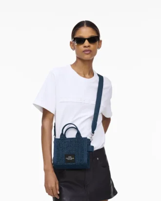The Crystal Denim Tote Bag cruzado