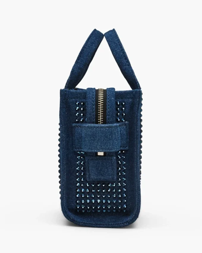 The Crystal Denim Tote Bag cruzado