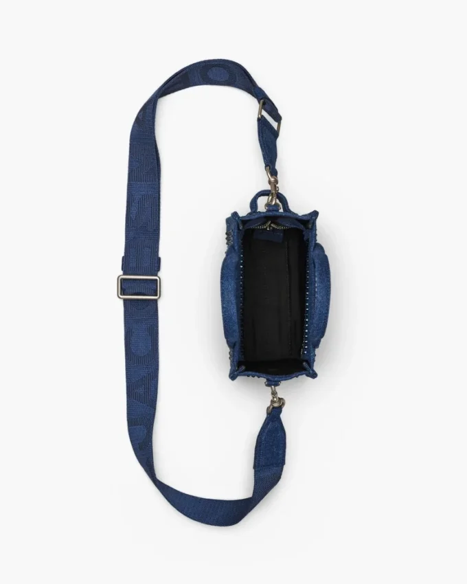 The Crystal Denim Tote Bag cruzado