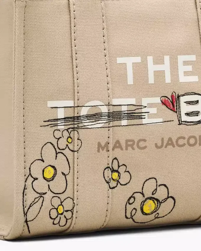 The Daisy Doodle Tote Bag pequeño de lona