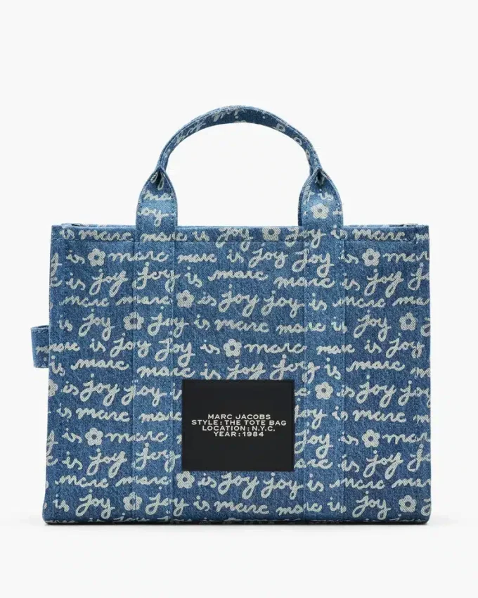 The Joy Denim Medium Tote Bag The Joy Denim Medium Tote Bag