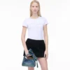 The Sack Bag mini de denim con lazo