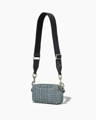 The Snapshot bag of washed denim with Monogram The Snapshot bag of washed denim with Monogram