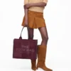 The Suede Tote Bag The Suede Tote Bag