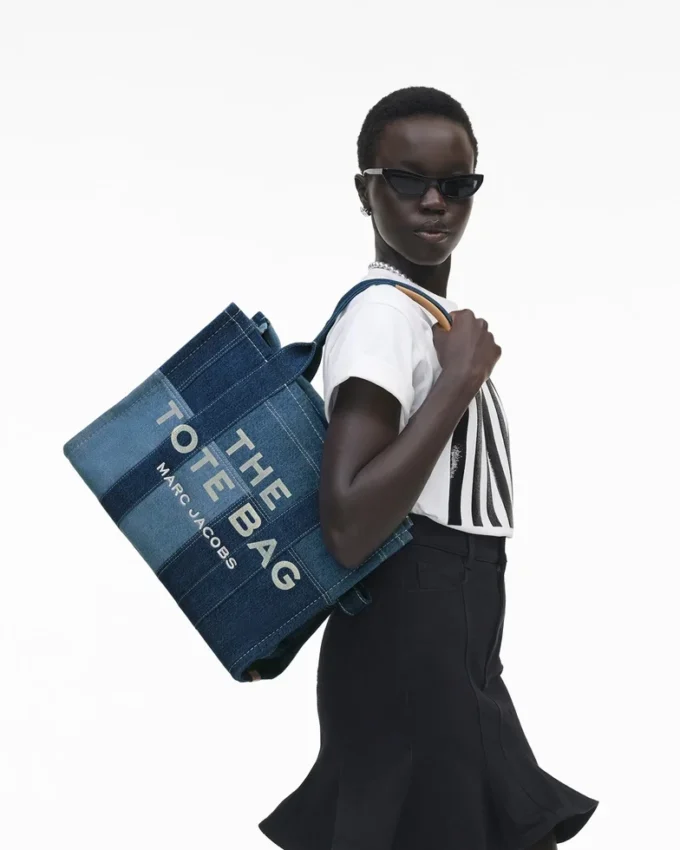 The Tote Bag grande de denim The Tote Bag grande de denim