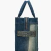 The Tote Bag mediano de denim deconstruido The Tote Bag mediano de denim deconstruido