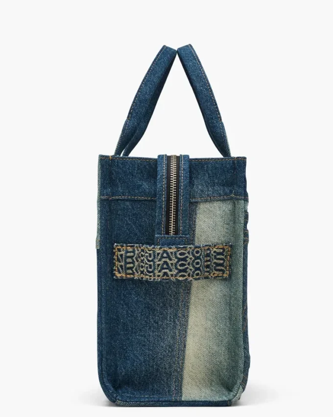 The Tote Bag mediano de denim deconstruido The Tote Bag mediano de denim deconstruido