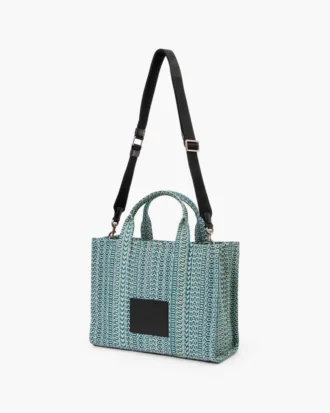 The Tote Bag mediano de denim lavado con Monogram The Tote Bag mediano de denim lavado con Monogram