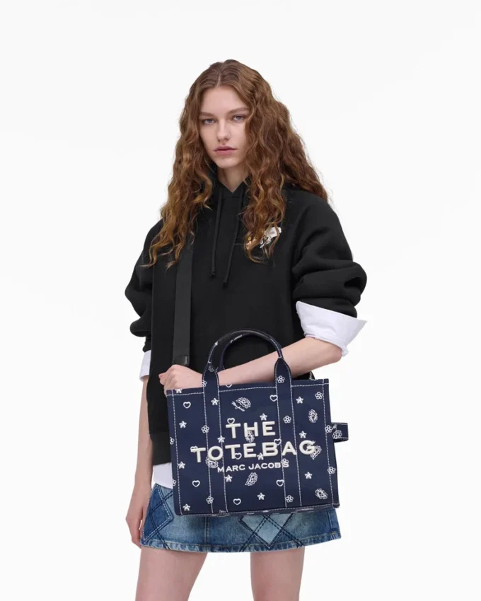 The Tote Bag mediano de lona Bandana The Tote Bag mediano de lona Bandana