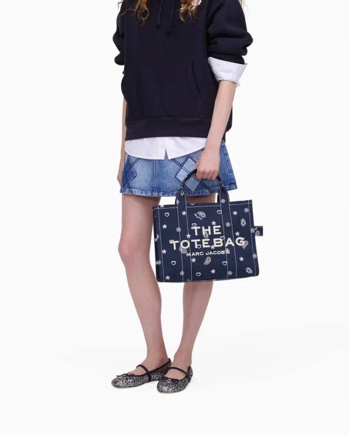 The Tote Bag mediano de lona Bandana The Tote Bag mediano de lona Bandana