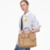 The Tote Bag mediano de lona con charm Trompe L’Oeil