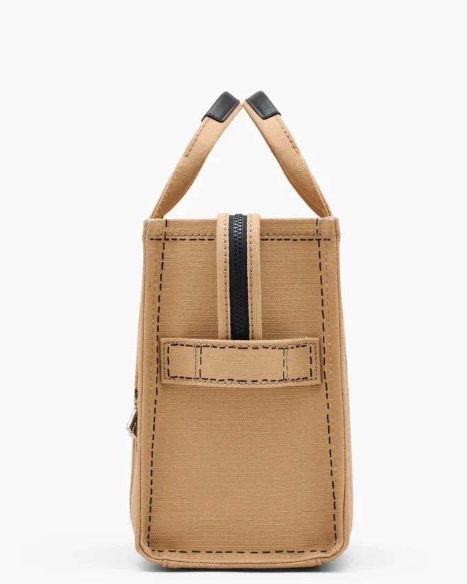 The Tote Bag mediano de lona con charm Trompe L’Oeil