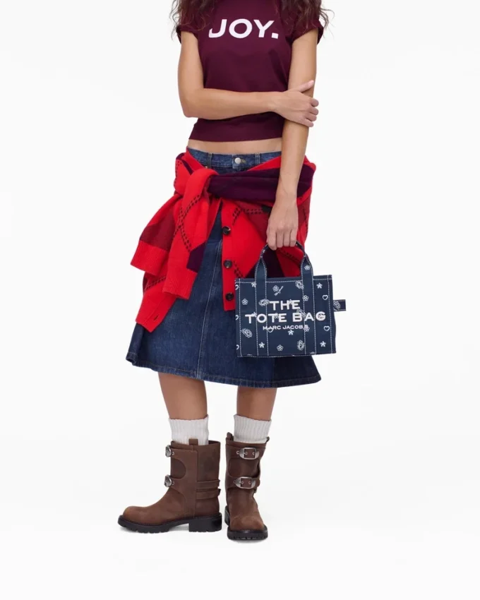 The Tote Bag pequeño de lona Bandana