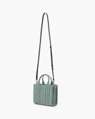 The Washed Monogram Denim Tote Bag The Washed Monogram Denim Tote Bag