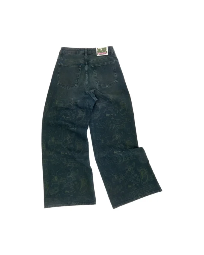 Vaqueros baggy con estampado
