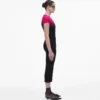 Vestido camiseta encogido con efecto ombré