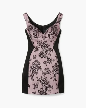 Vestido esculpido de encaje Shadow