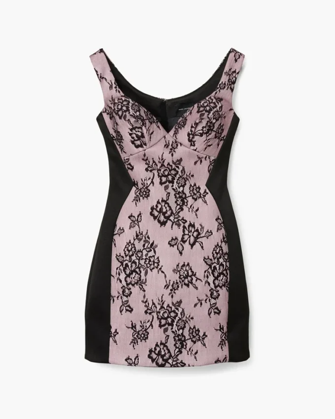 Vestido esculpido de encaje Shadow