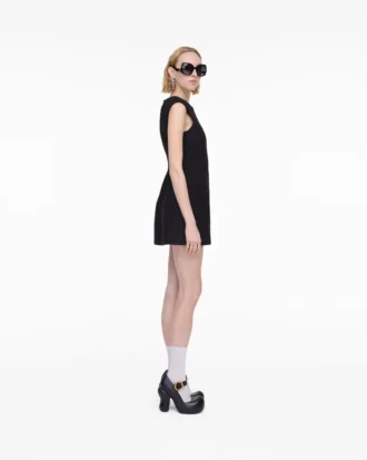 Vestido escultural de tweed
